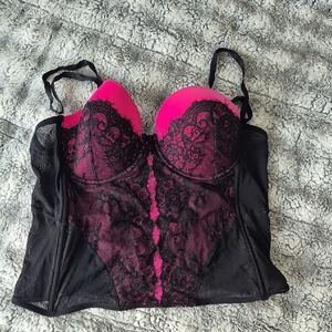 PLAYBOY 🖤 Black and Pink Lace Bra (607)